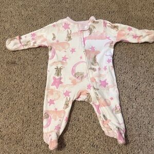 Pink and White Kids One Piece